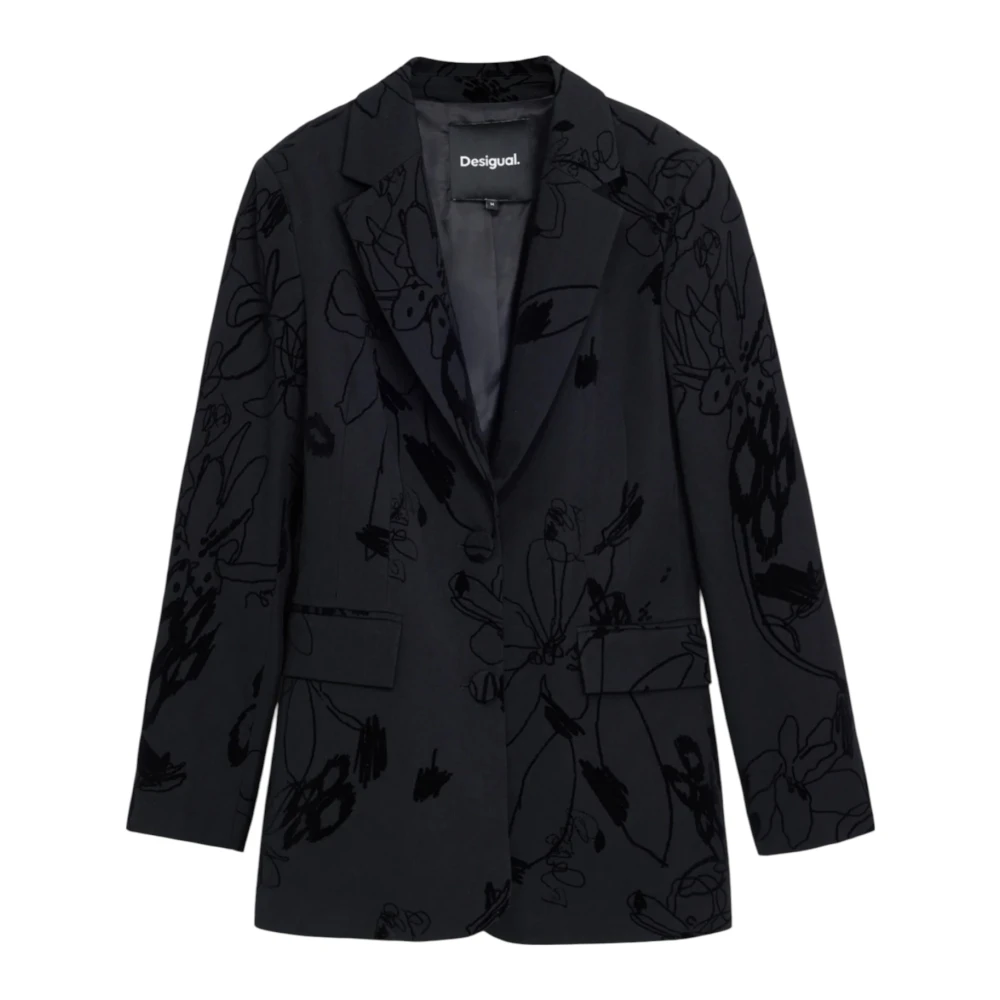 Desigual Donna Nero Giacche, M, New,