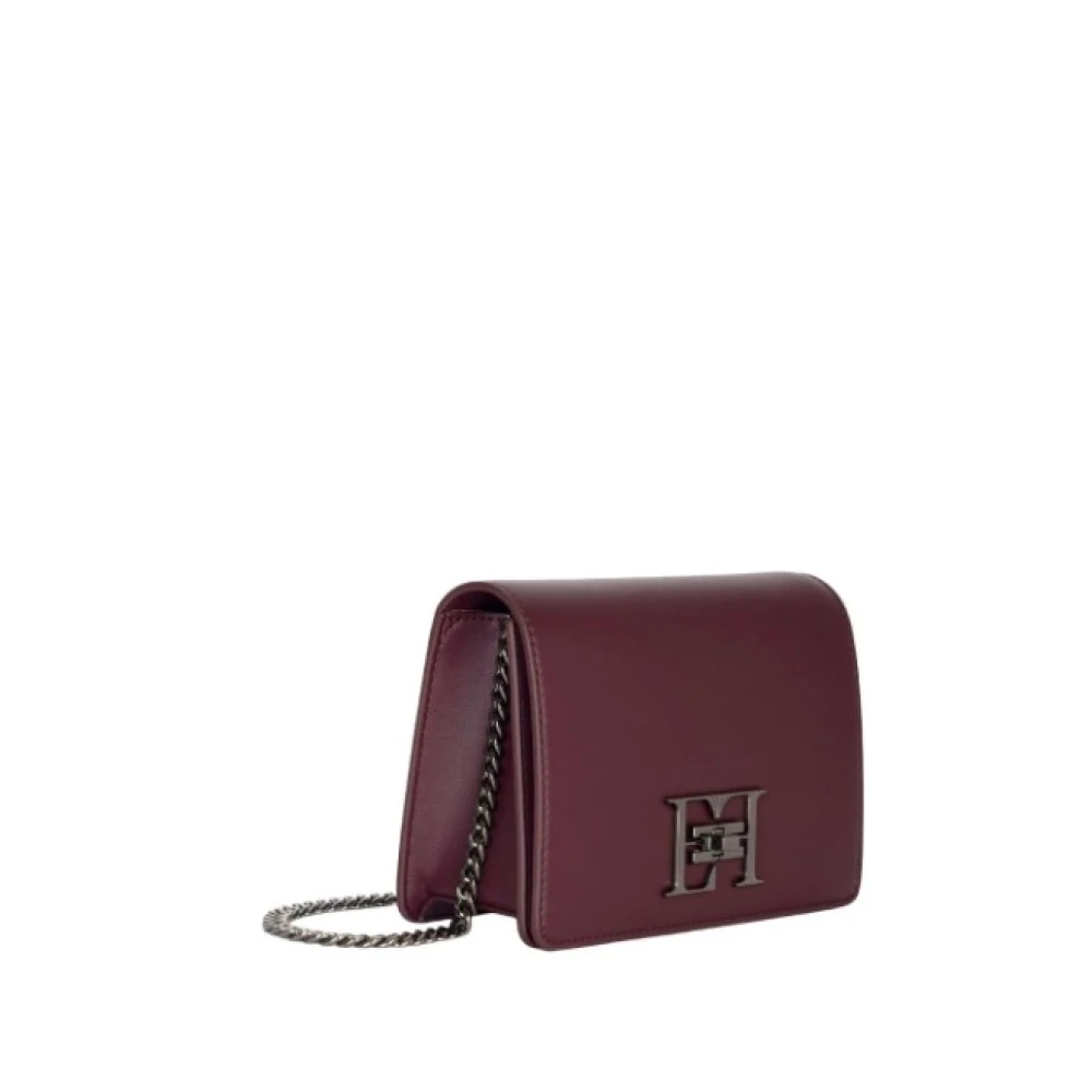 Elisabetta Franchi Rode Schoudertas met Flap Sluiting Red Dames