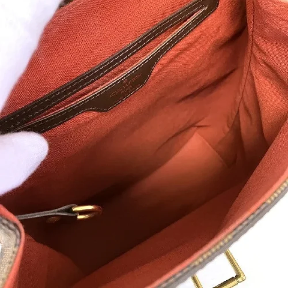 Louis Vuitton Vintage Pre-owned Canvas backpacks Brown Dames