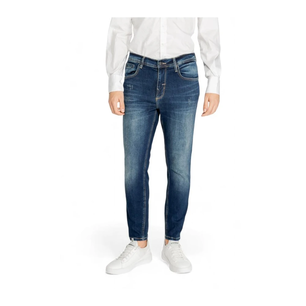 Antony Morato Blauwe Katoenmix Jeans Mannen Herfst Winter Blue Heren