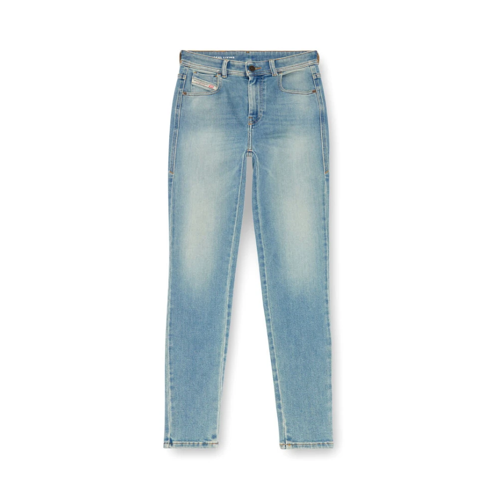 Diesel Hoge taille super skinny denim jeans Blue Dames