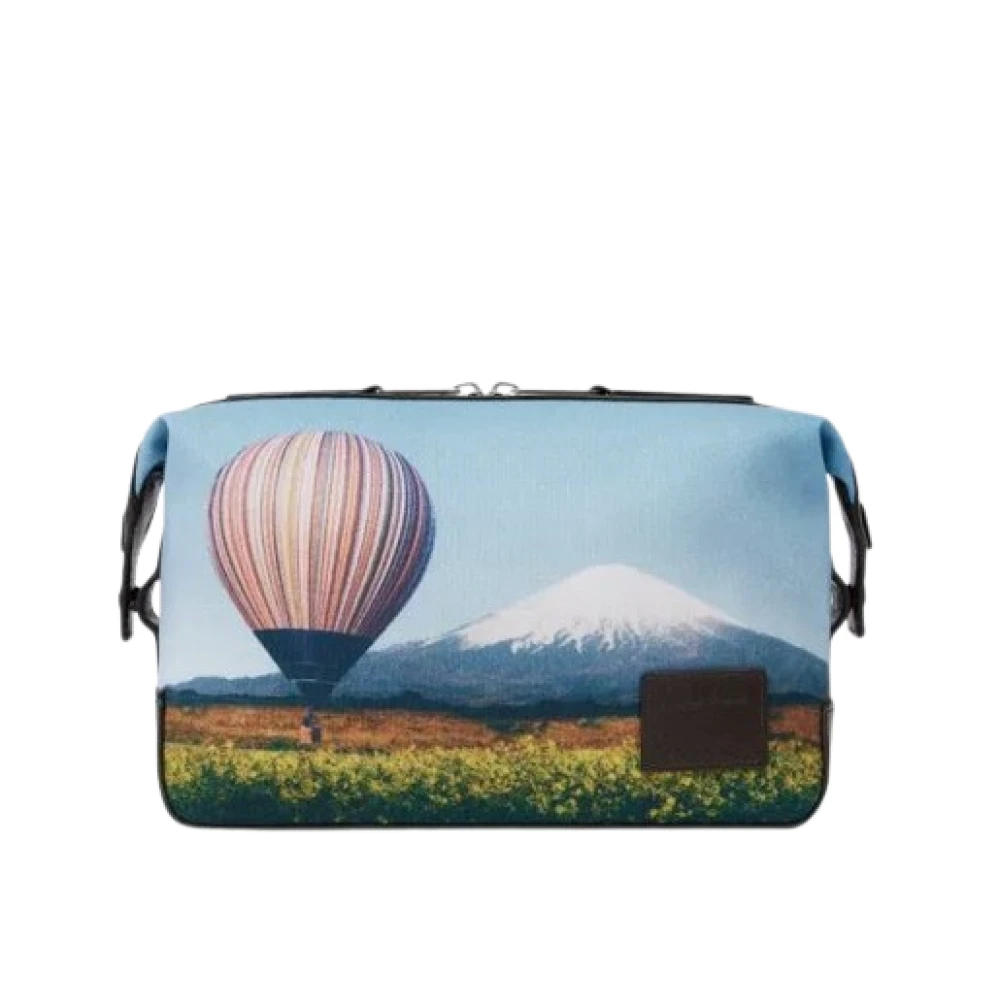 PS By Paul Smith Toilettas met handtekening streepballonprint Multicolor Heren