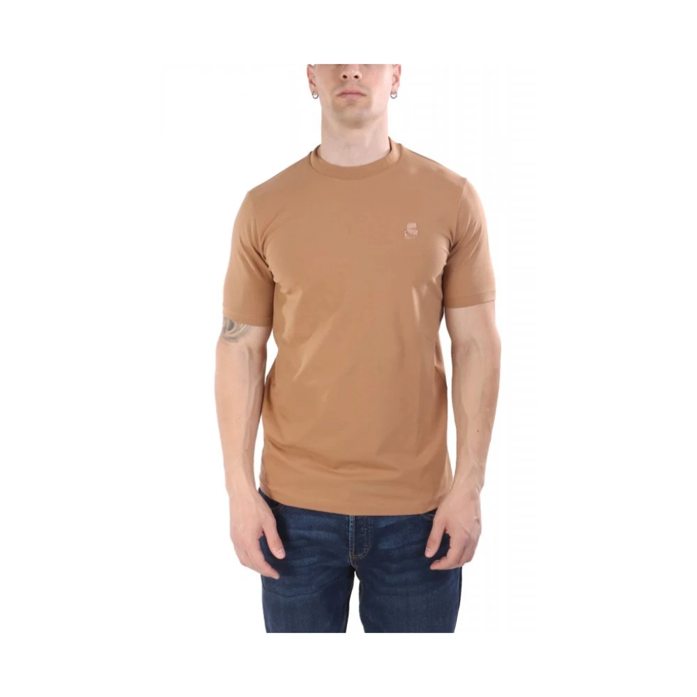 Karl Lagerfeld Men's Brown Basic T-Shirt - T-Shirts - L - Tops