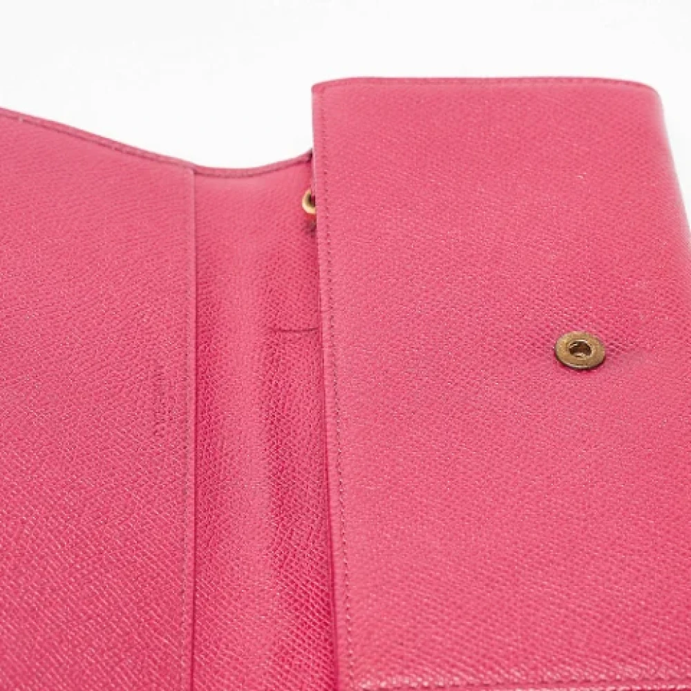 Dolce & Gabbana Pre-owned Leather wallets Pink Dames