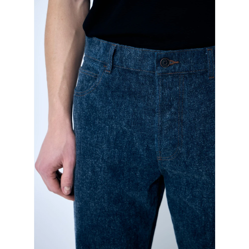 The Row Straight-leg Jeans met Vijf Zakken Blue Heren