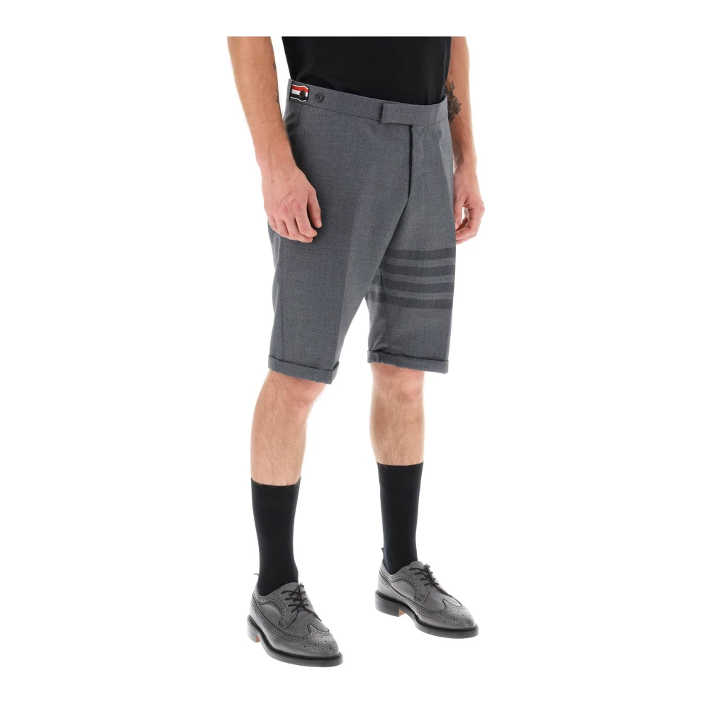Thom Browne Klassieke 4-Bar Lage Taille Shorts Gray Heren