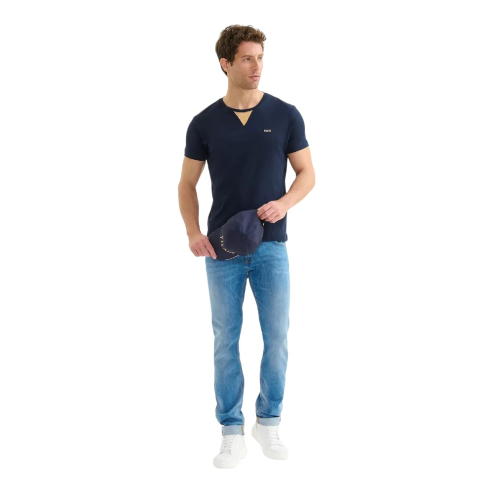 Alviero Martini 1a Classe Korte Mouw T-shirt Blue Heren
