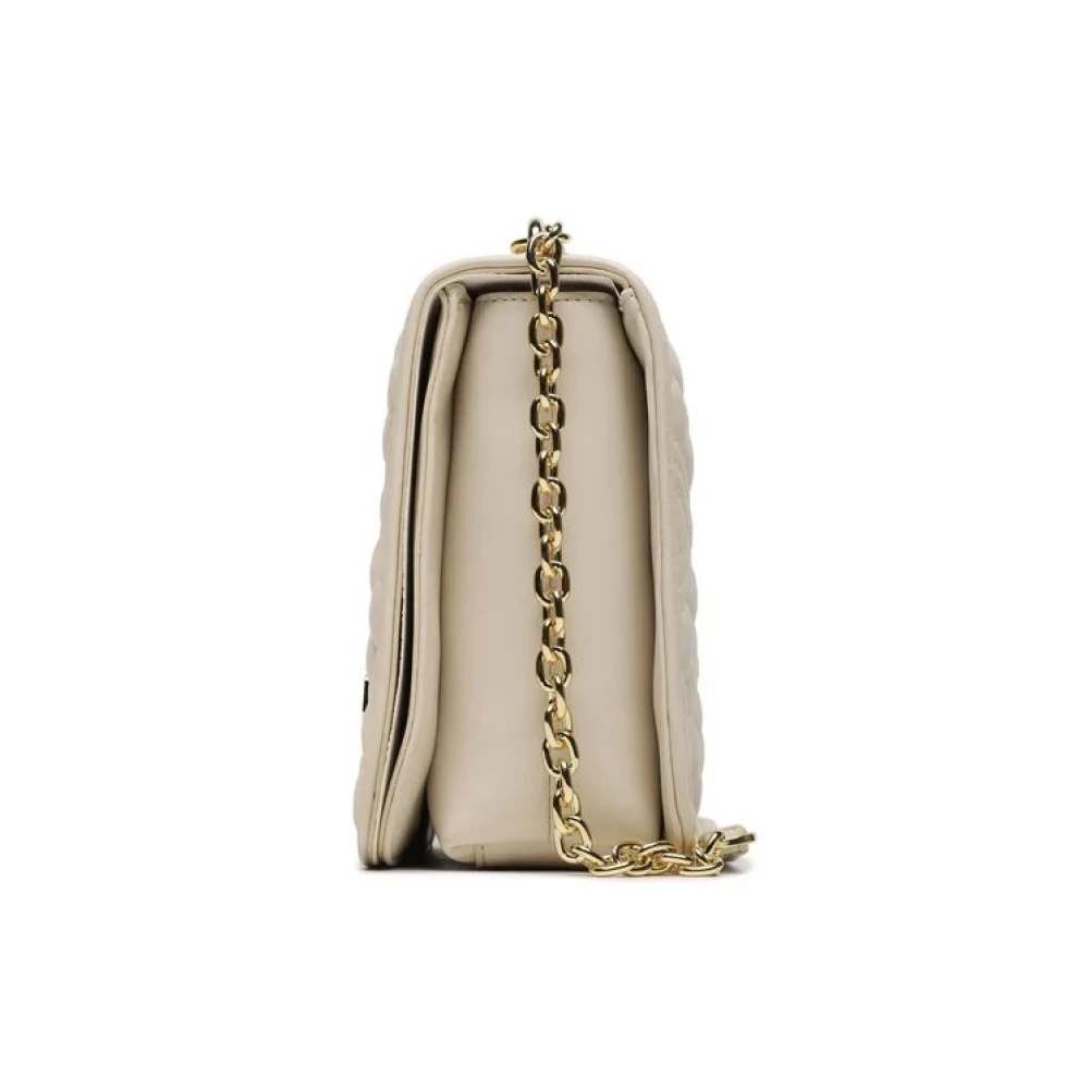 Love Moschino Gewatteerde Hart Logo Tas Beige Dames