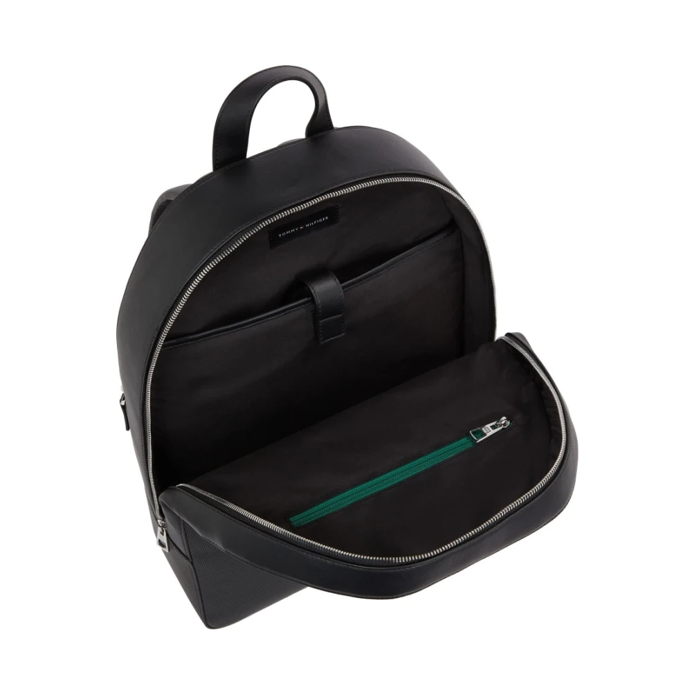 Tommy Hilfiger Zwarte Dome Rugzak voor Mannen Black Heren
