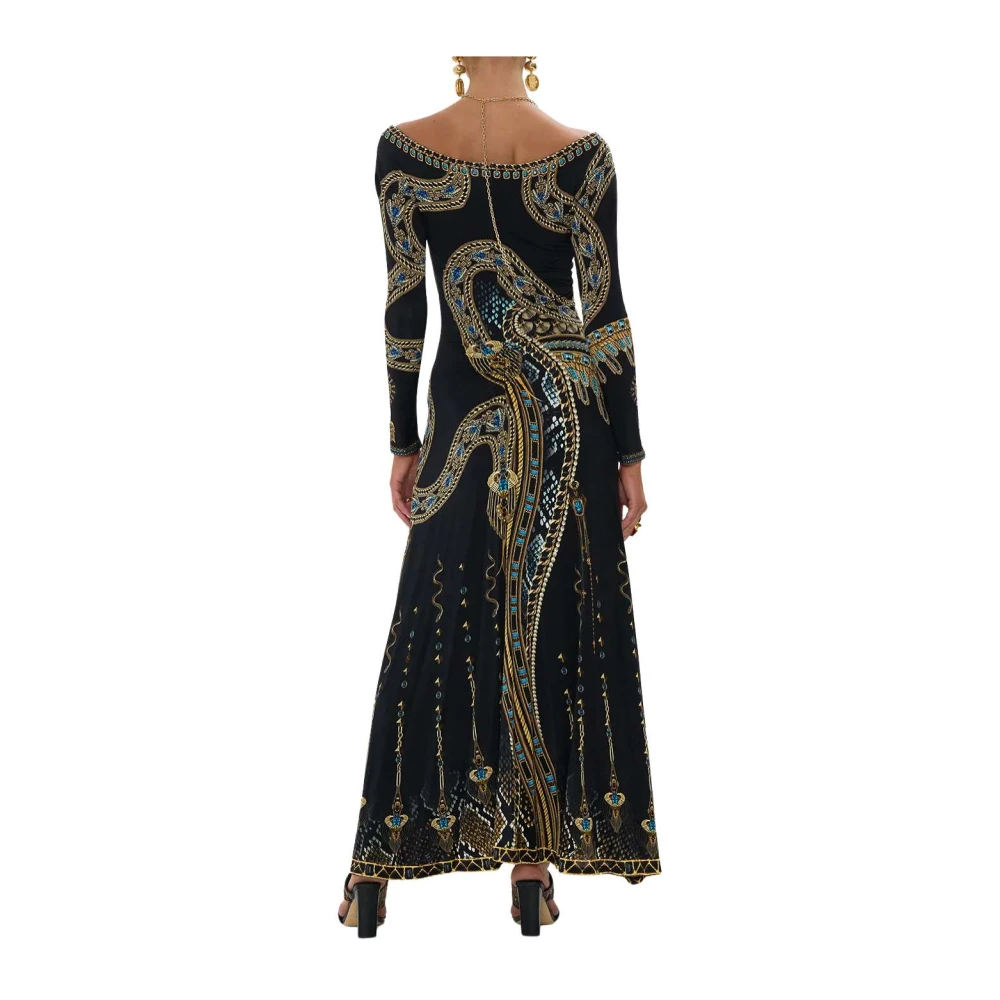 Camilla Gerimpelde Jersey Jurk Call ME Cleopatra Multicolor Dames