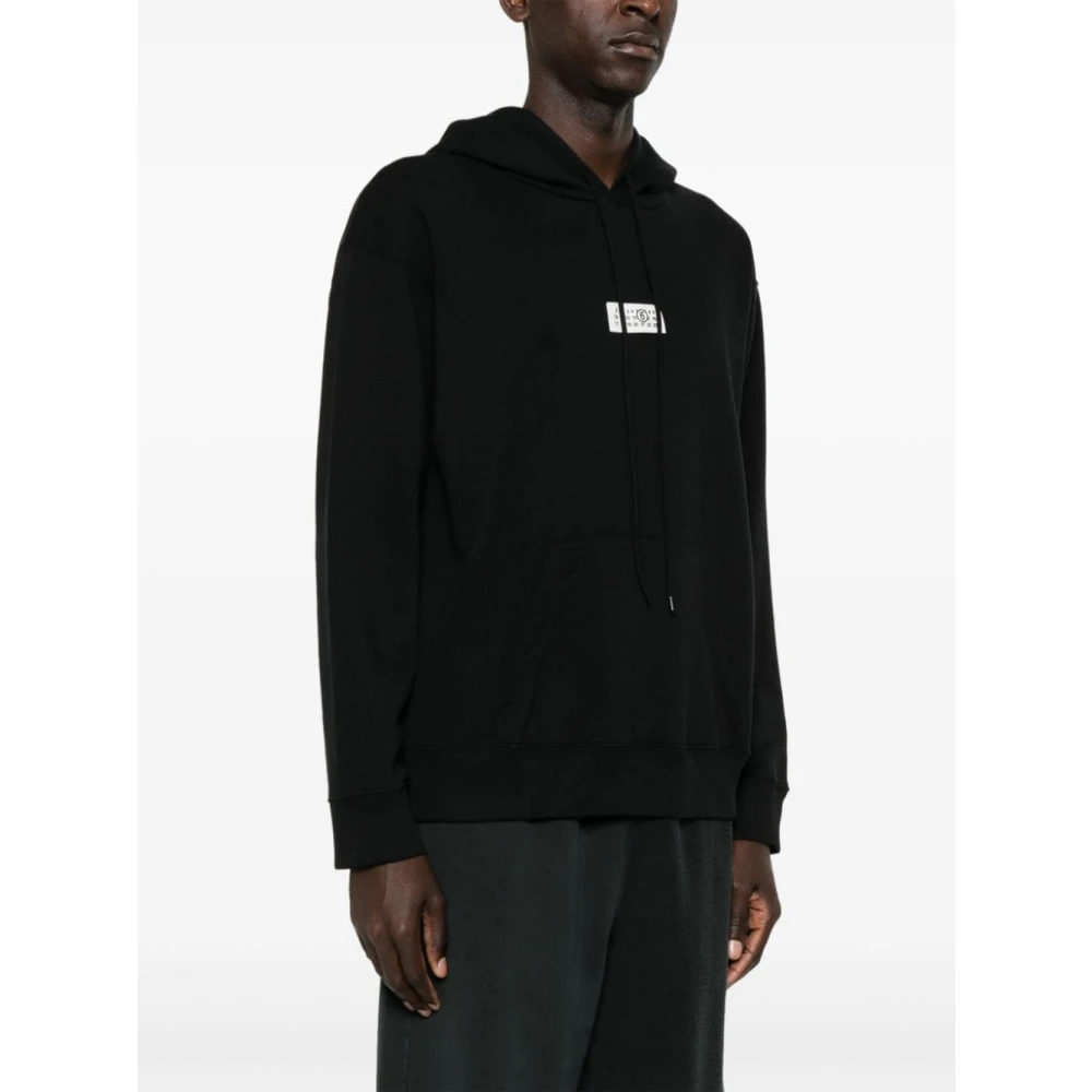 MM6 Maison Margiela Logo Hoodie Black Heren