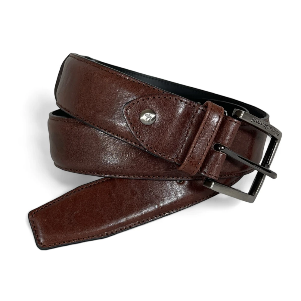 Van Bommel Floris Heren Leren Riem Bruin Cognac Brown Heren