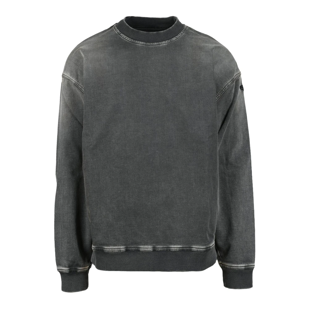 Diesel Casual Sweatshirt met Unieke Stofmix Blue Heren