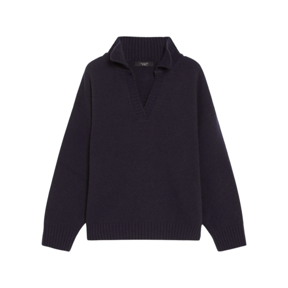 Max Mara Weekend V-hals trui Blue Dames