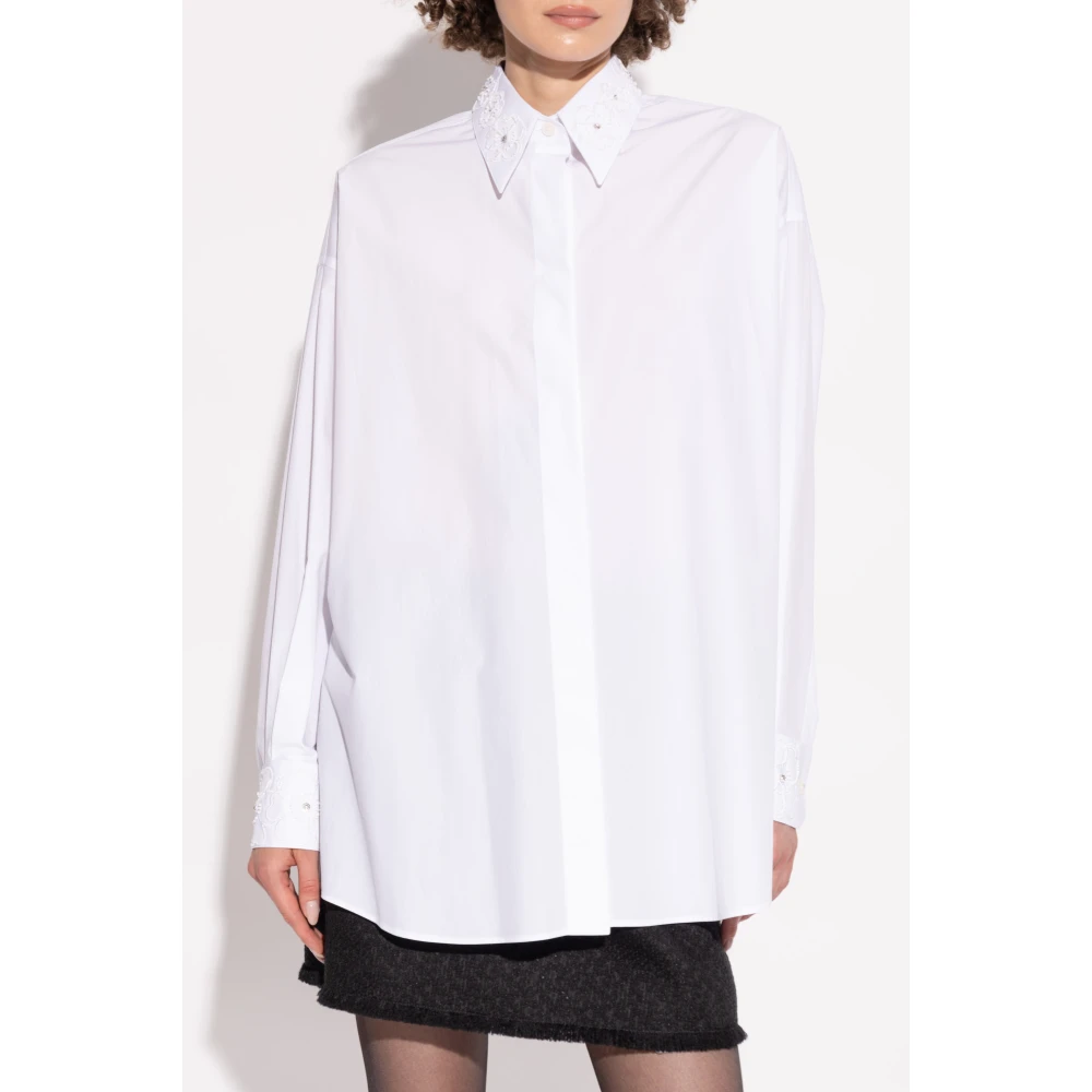Dolce & Gabbana Shirt met bloemenmotief White Dames