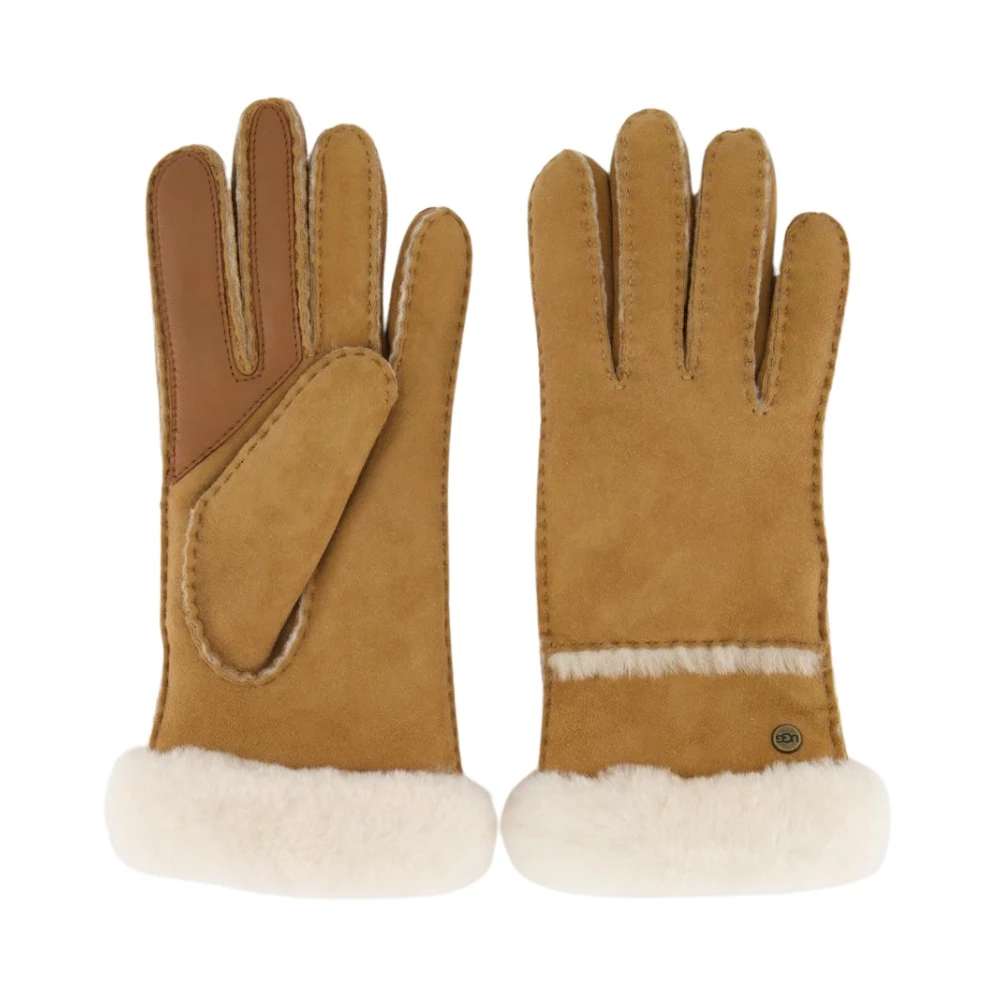 Ugg Dames Sheepskin Gloves Chestnut Beige Dames