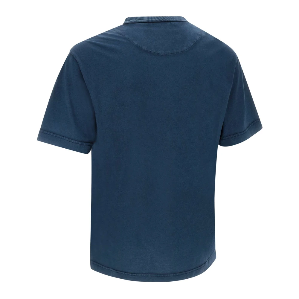 Belstaff Blauw Katoenen Hockley T-shirt met Logo Blue Heren