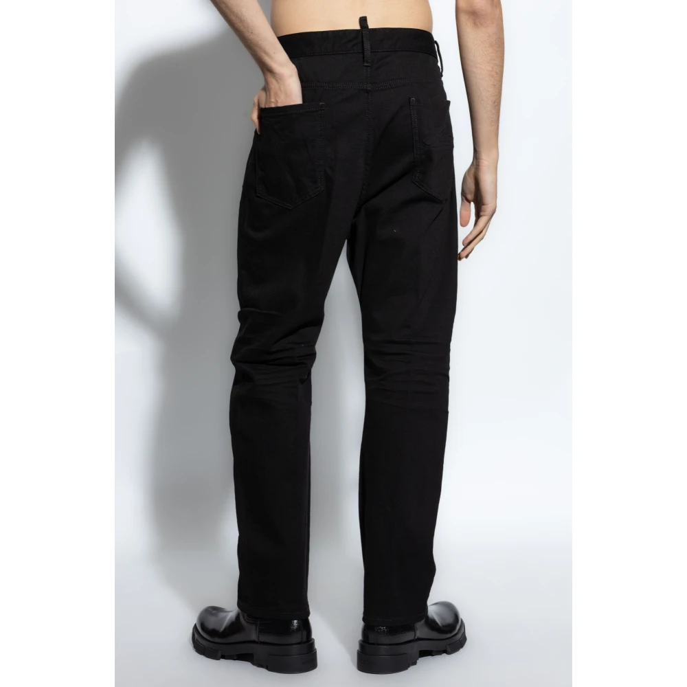 Dsquared2 Jeans met toelopende pijpen Black Heren