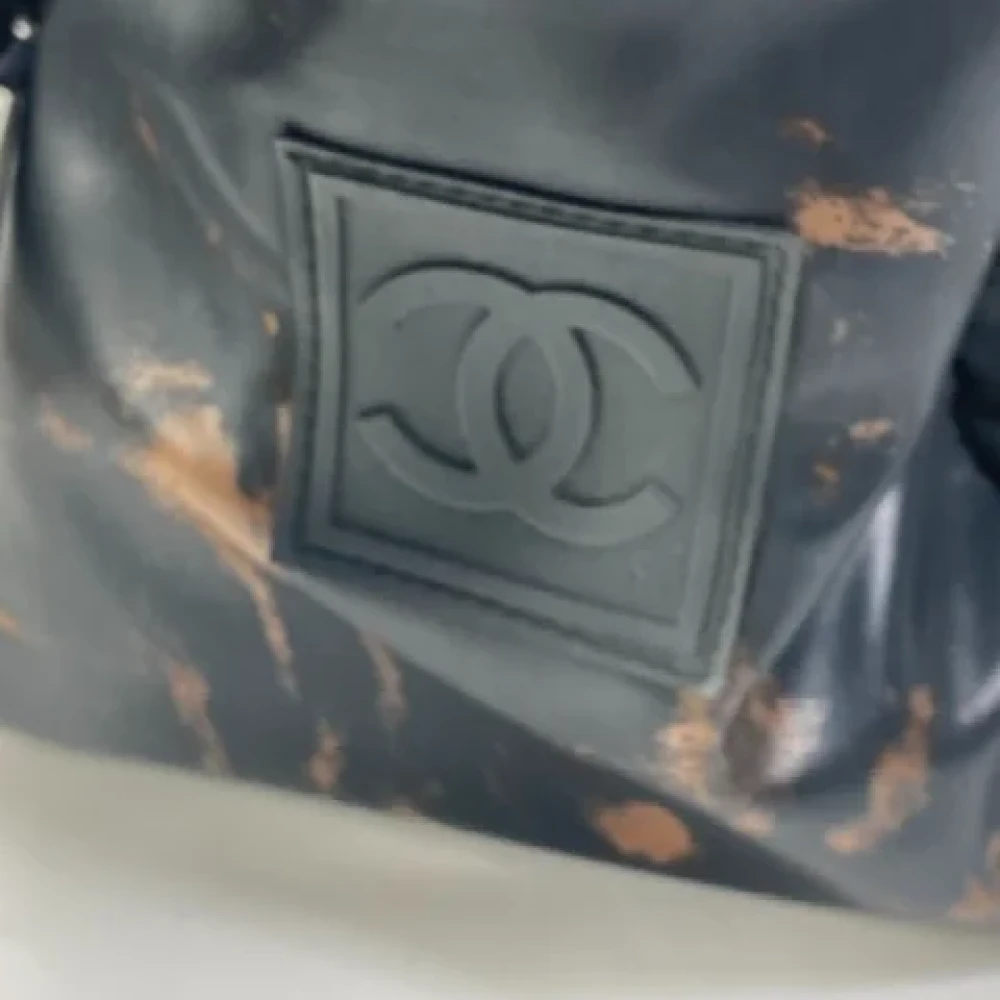 Chanel Vintage Pre-owned Canvas chanel-bags Black Dames