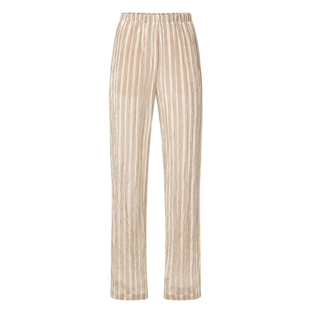 Forte Forte Women's Beige Straight Trousers, Xs, Terra Trousers