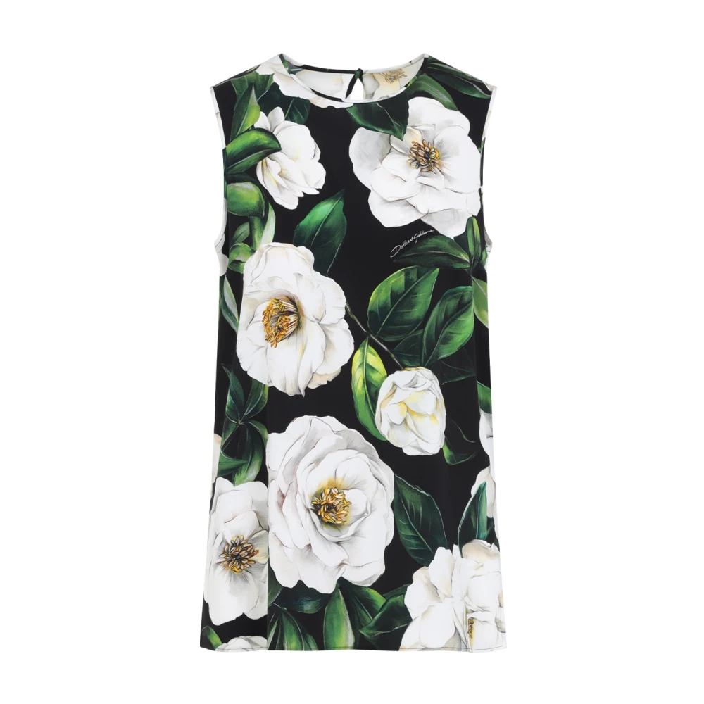 Dolce & Gabbana Gardenia Nero Top Multicolor Dames