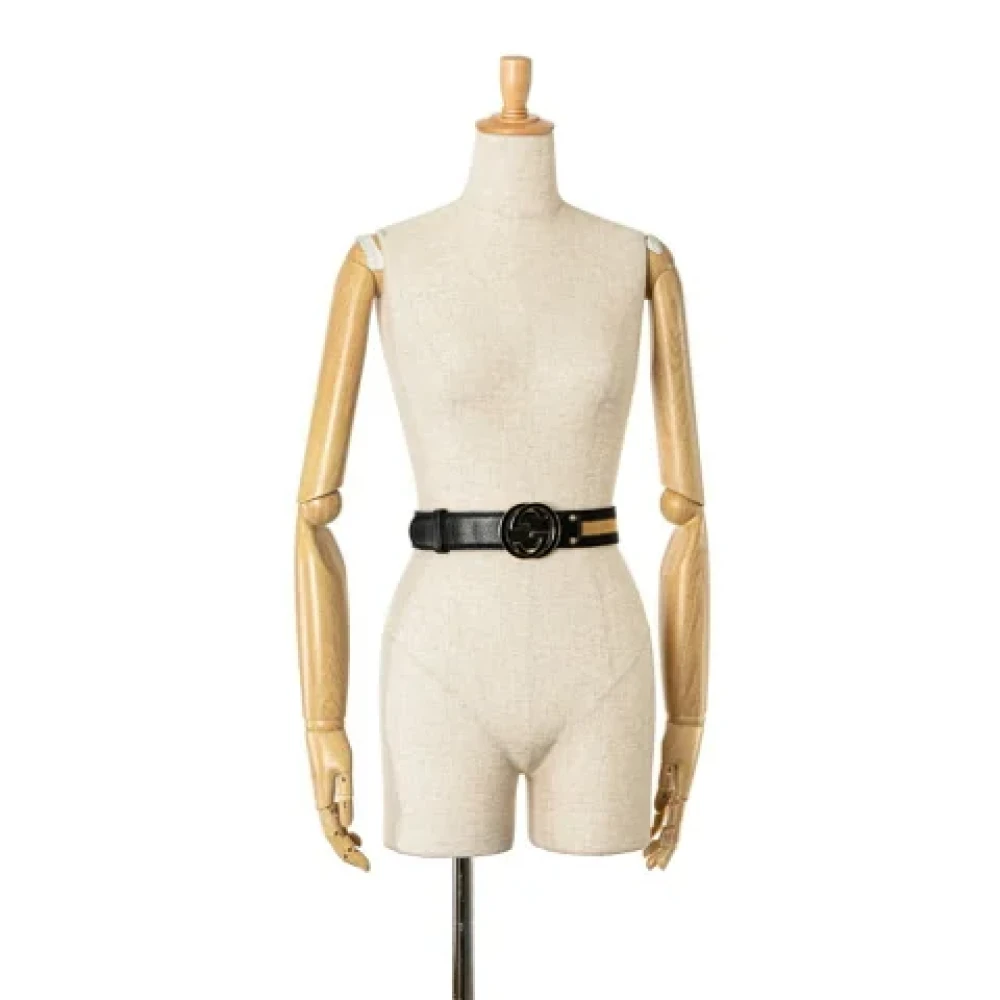 Gucci Vintage Pre-owned Leather belts Black Dames