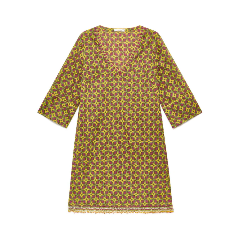 Maliparmi Donna Giallo - Floral Spin Dress - Dresses - 2XL