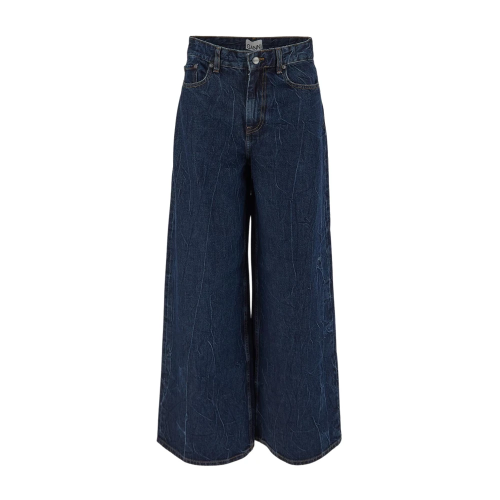 Ganni - Jeans > Wide Jeans - Blue - Ganni - Modalova