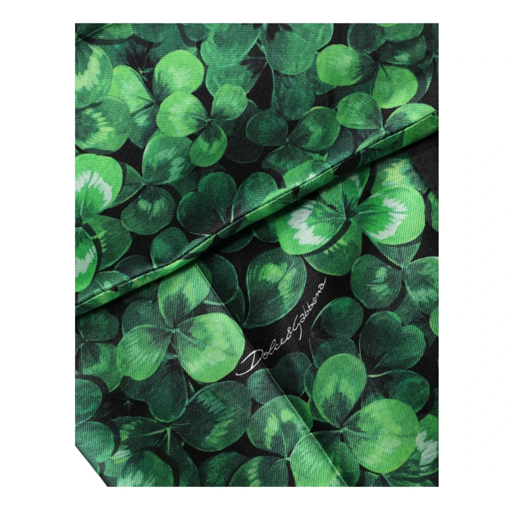 Dolce & Gabbana Groene Zijden Satijnen Tapered Broek Green Dames