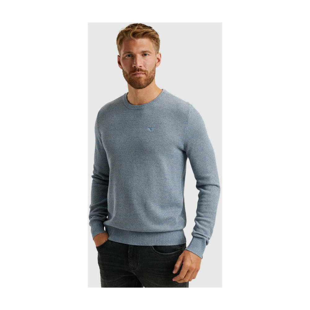 PME Legend Casual Katoen Modal Pullover Blue Heren