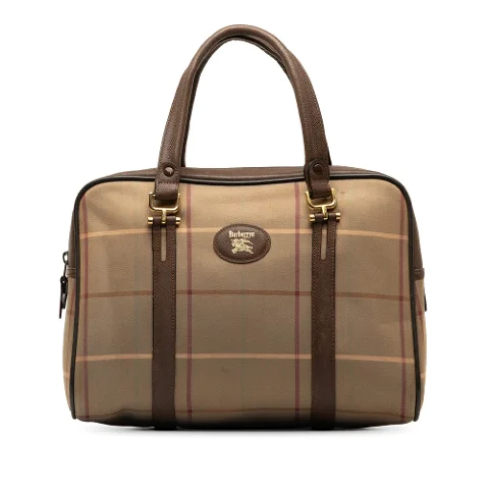 Burberry Vintage Pre-owned Leather handbags Brown Dames