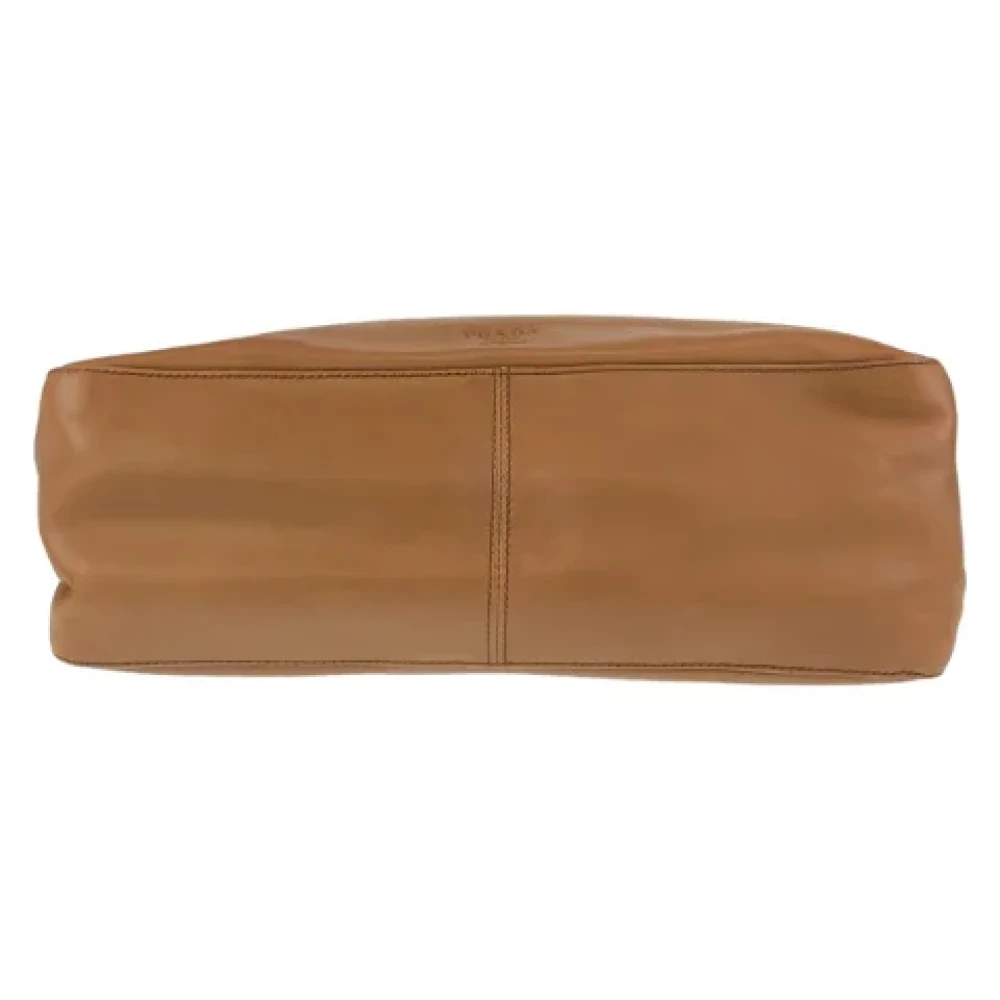 Prada Vintage Pre-owned Leather prada-bags Brown Dames