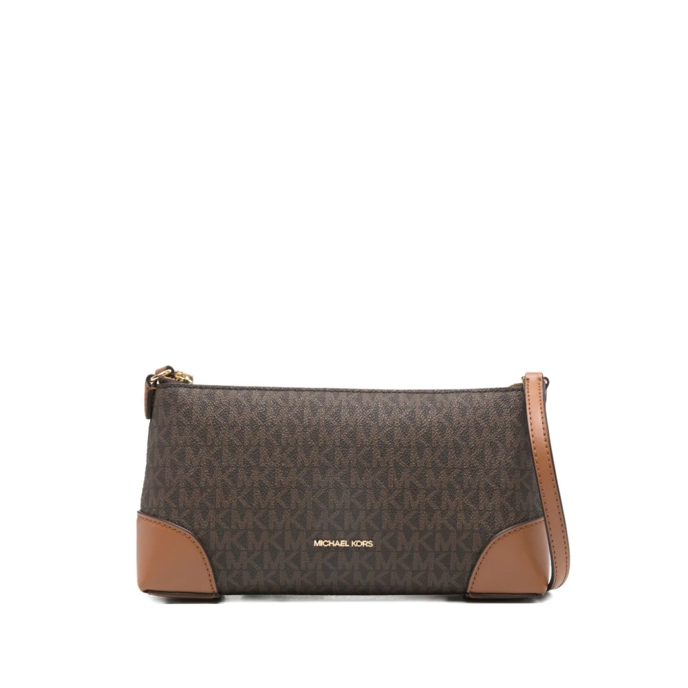 Michael Kors Women's Brown Monogram Crossbody Bag