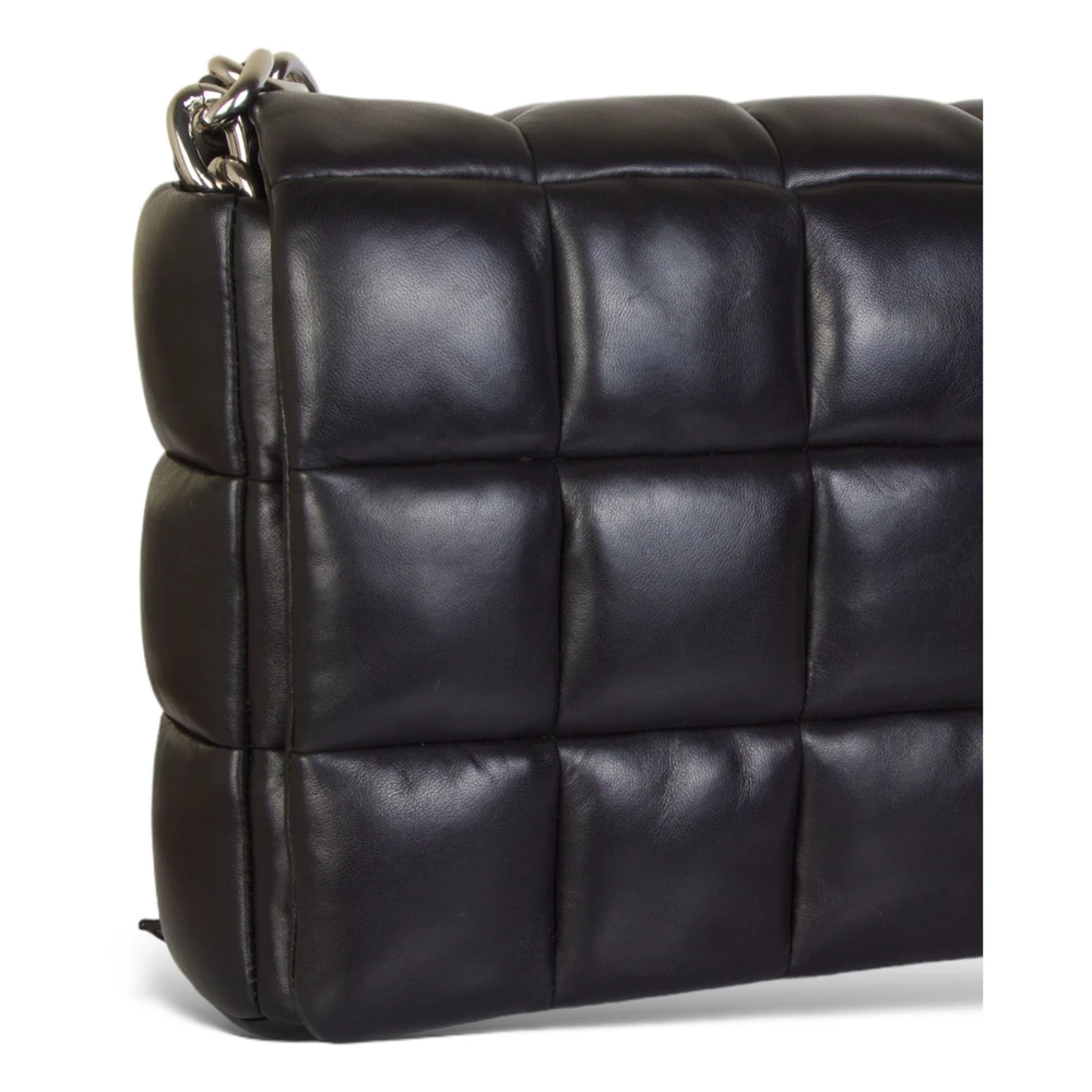 Stand Studio Vierkante Lam Tas in Zwart Black Dames
