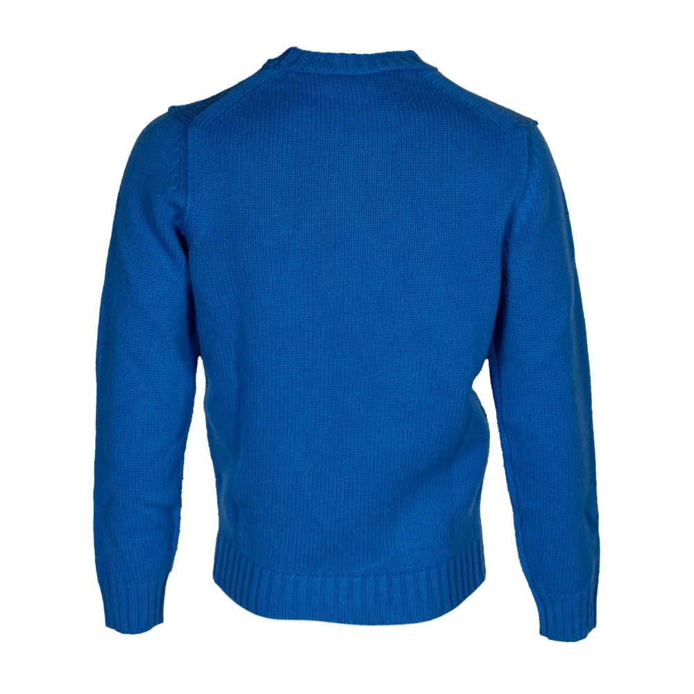 Kangra Heren Merinowol Trui Ronde Hals Blue Heren