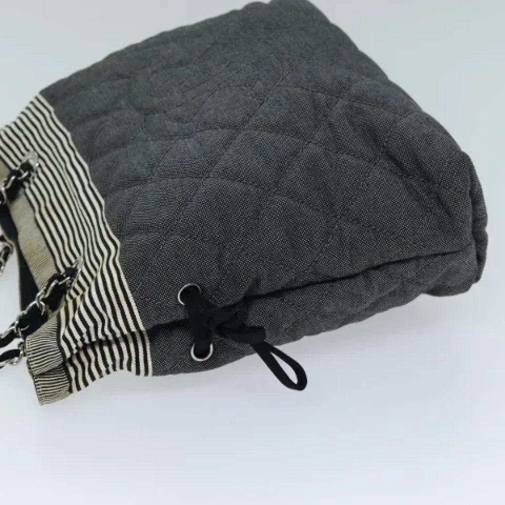Chanel Vintage Pre-owned Canvas totes Gray Dames