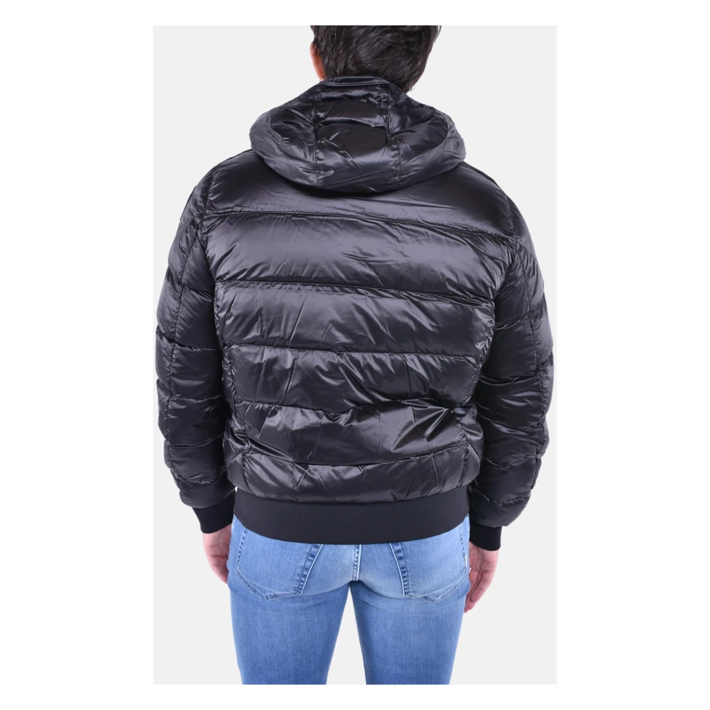 Parajumpers Capuchon Nylon-Polyester Puffer Jas Black Heren
