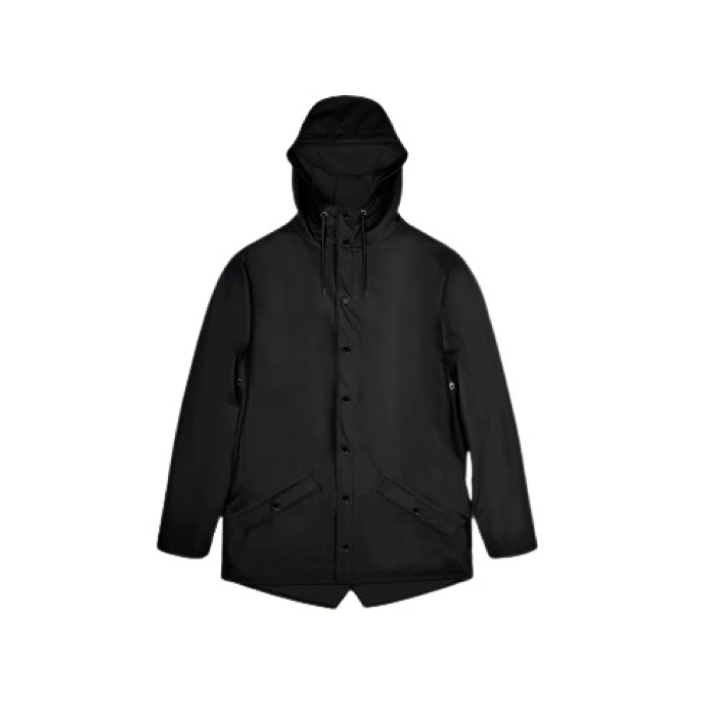 Rains Unisex Nero Giacca Impermeabile - Immagine 3