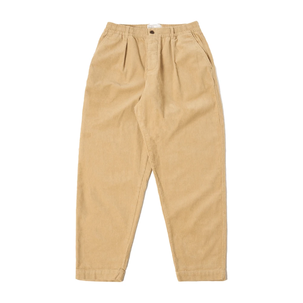 Universal Works Ribfluwelen Broek Relaxte Pasvorm Beige Heren