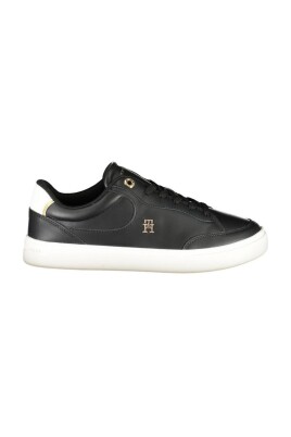 black-polyester-lace-up-sneakers