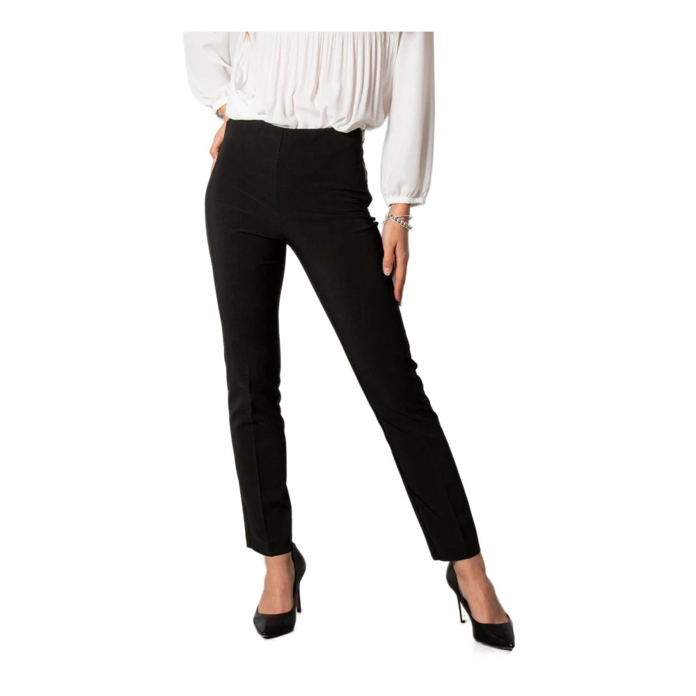 Sandro Ferrone Elegante Zwarte Skinny Broek Vrouwen Black Dames