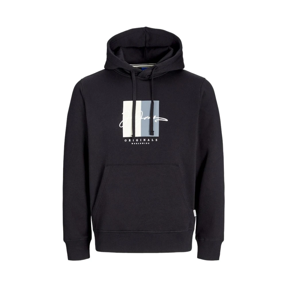 Jack & jones Box Script Sweat Hoodie Black Heren