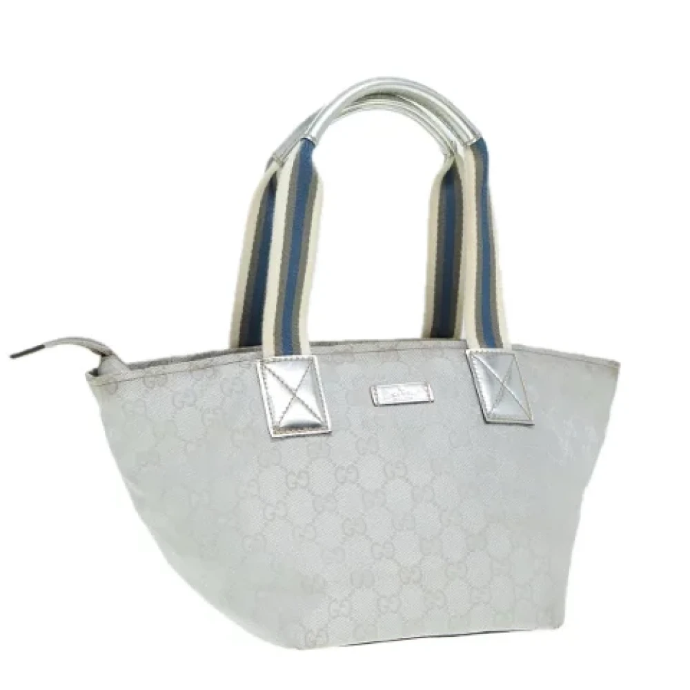 Gucci Vintage Pre-owned Canvas handbags Gray Dames