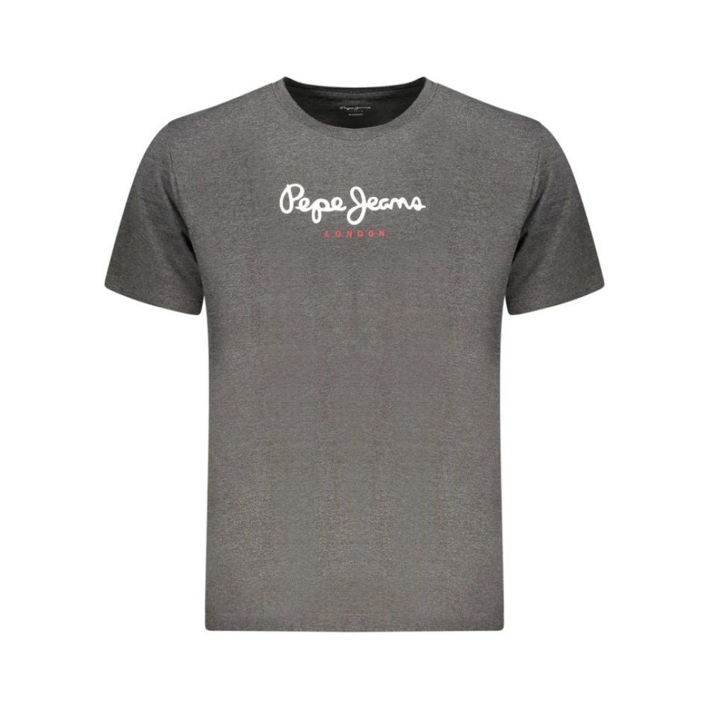 Pepe Jeans Men's Gray T-Shirts, 2XL, Cotton T-Shirt