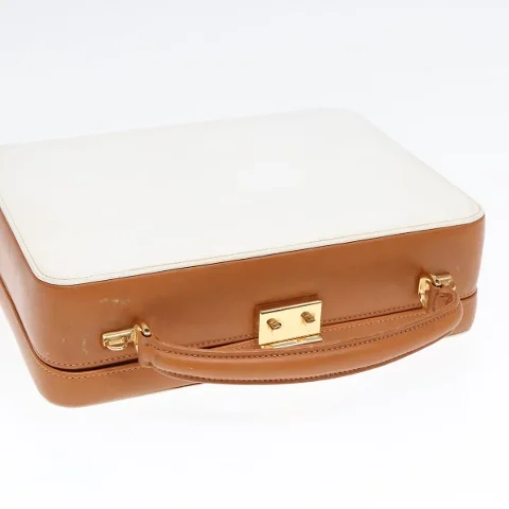 Gucci Vintage Pre-owned Leather gucci-bags White Dames