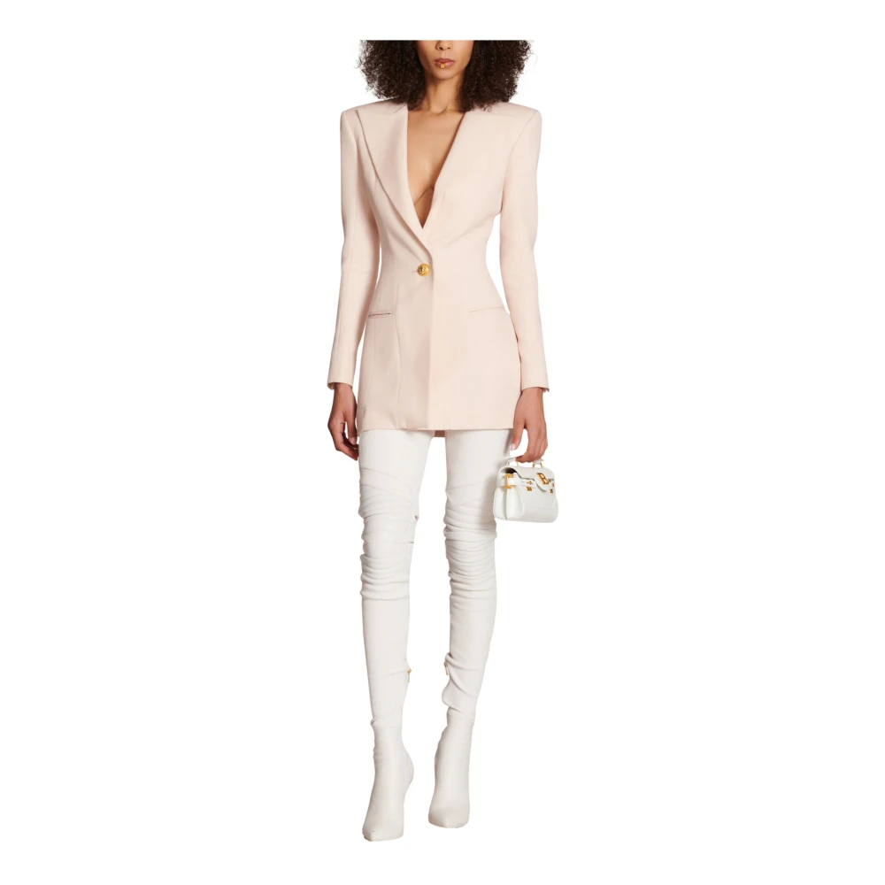 Balmain Korte korrel de poederjurk Pink Dames