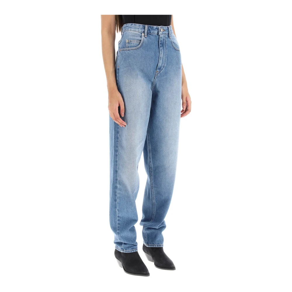 Isabel Marant Étoile Losse jeans met taps toelopende snit Blue Dames