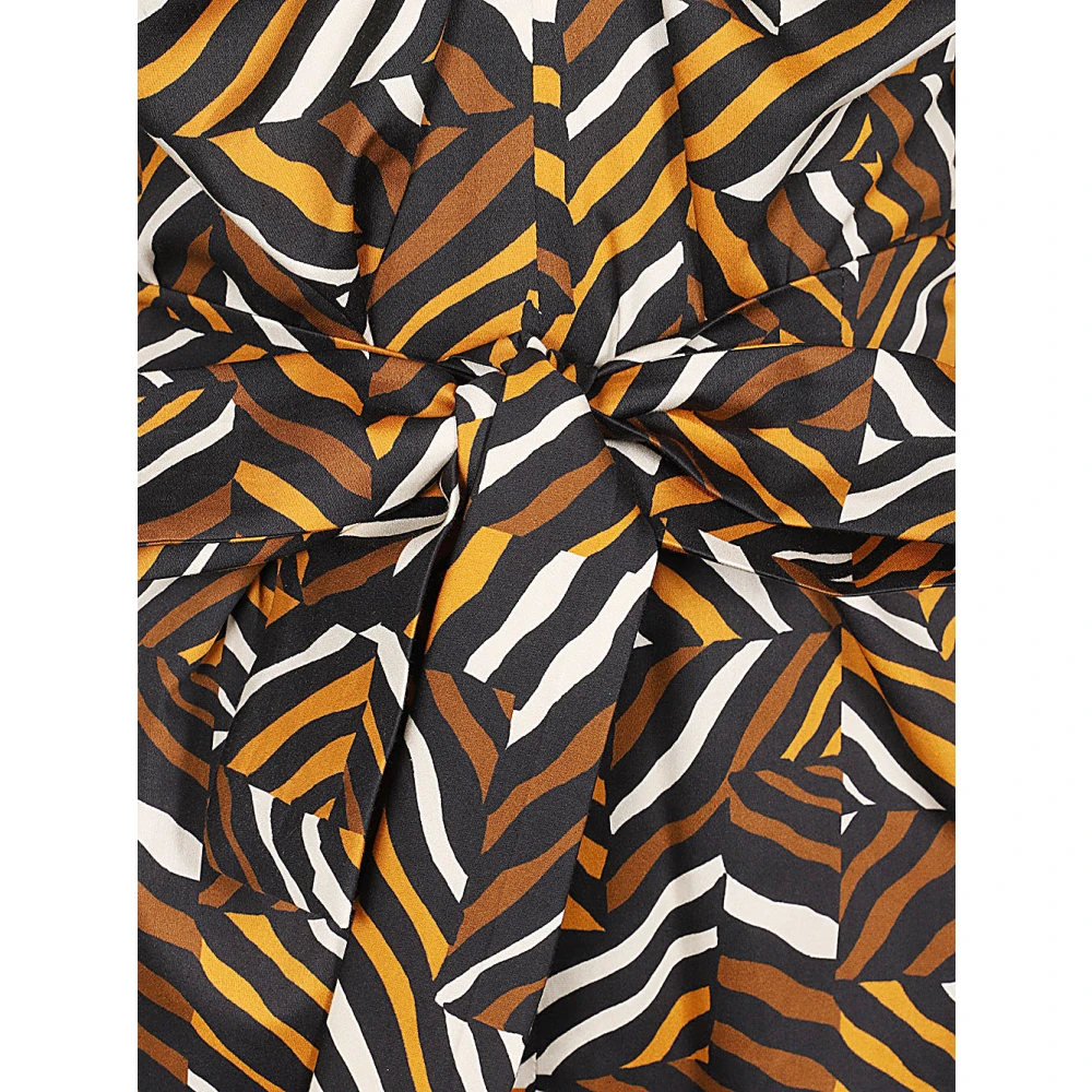 Max Mara Weekend Korte katoenen jurk met pofmouwen Multicolor Dames