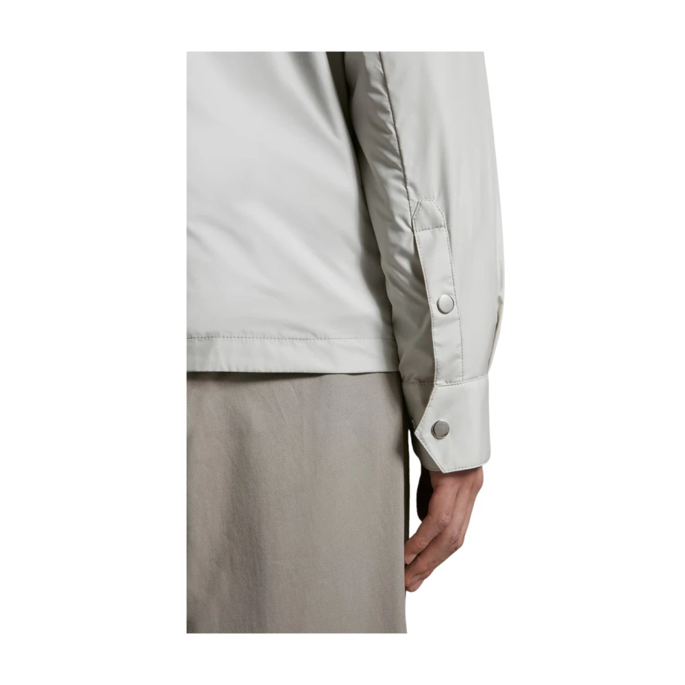 Moncler Licht Beige Piz Overshirt Jas Beige Heren