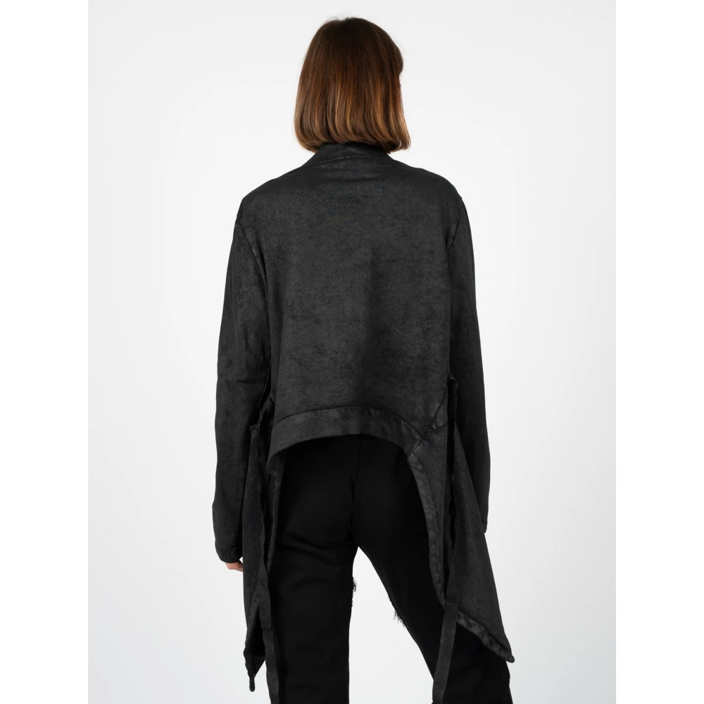 La Haine Inside Us Aansluitende Sweatshirt met Asymmetrische Zoom Black Dames